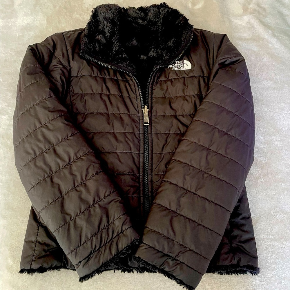 THE NORTH FACE REVERSIBLE MOSSBUD SWIRL JACKET GIRLS Size Small